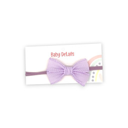 Elegant Big Bow Headband - Light Purple